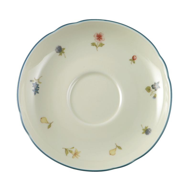 Untertasse 14,5cm blaue Blume Marie Luise Seltmann Untertasse 14,5cm blaue Blume Marie Luise Seltmann