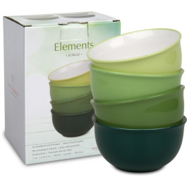 4er-Set Müslischale Ø 13 cm im Geschenkkarton - Elements - Jungle 4er-Set Müslischale Ø 13 cm im Geschenkkarton - Elements - Jungle