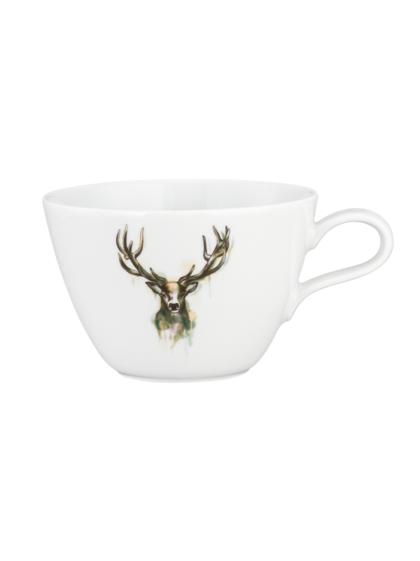 Life Milchkaffeeobertasse 0,37 l Nature Hirsch