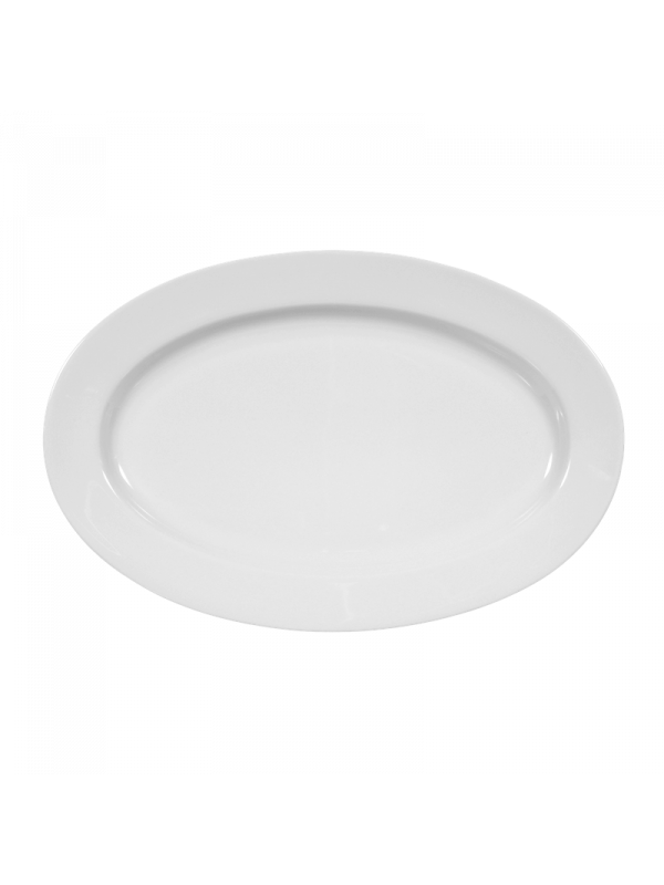 Meran Platte oval 25 cm weiß 
