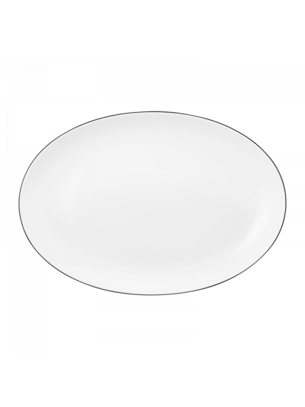 Lido Platte oval 35 cm Black Line