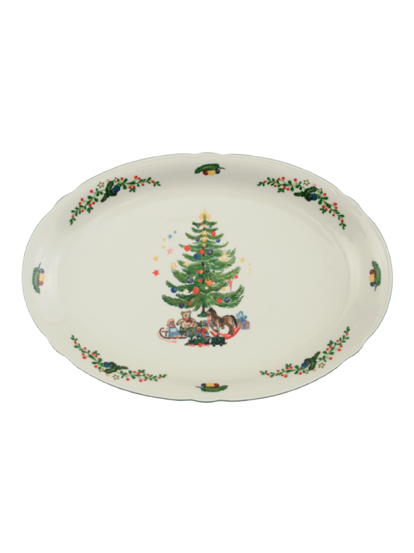 Marie-Luise Platte oval 35 cm Weihnachten