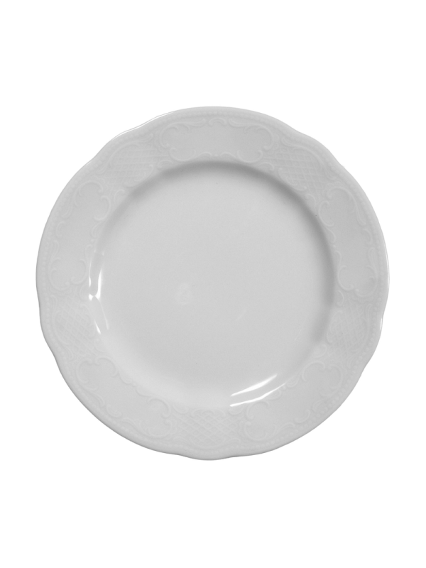 Salzburg Teller flach 19 cm weiß
