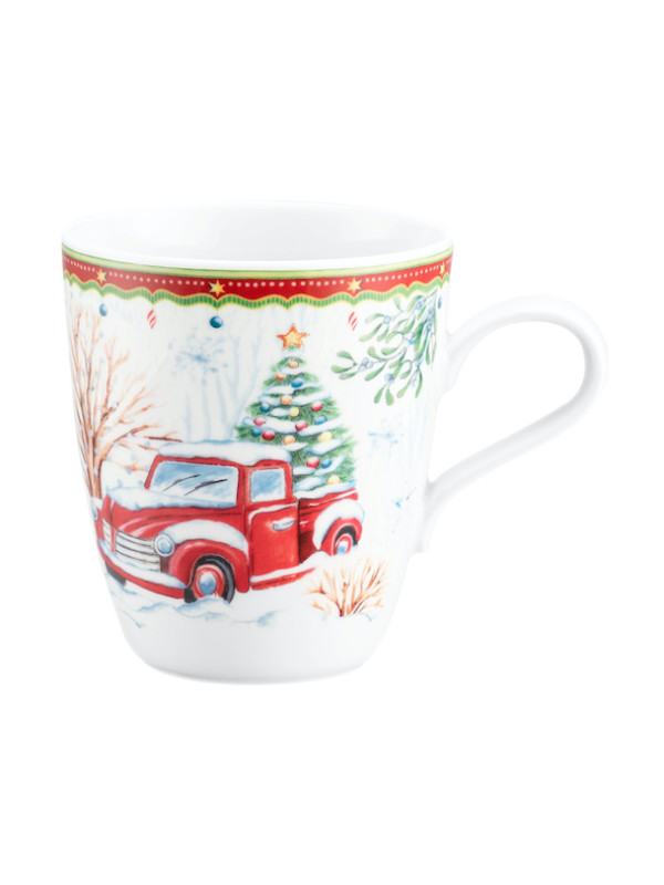 Weihnachtsbecher Trinkbecher Kaffeebecher Teebecher Kaffeetasse Auto 0,3 l