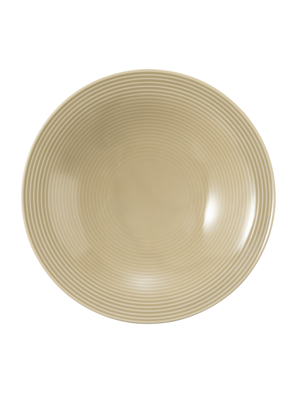 Beat Suppenteller rund 22,5 cm Color Glaze Sandbeige