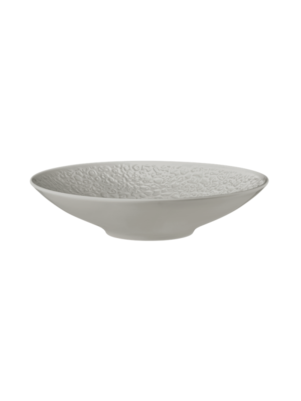 Nori-Home Coupschale rund 23 cm Vollrelief Silbergrau AUSLAUF