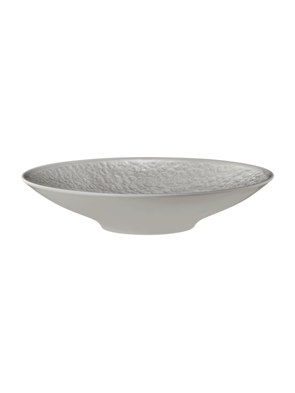 Nori-Home Coupschale rund 26 cm Vollrelief Silbergrau AUSLAUF