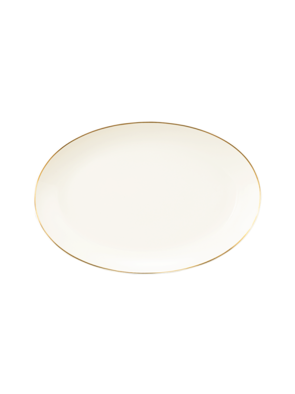 Savona Servierplatte oval 31x21 cm Goldlinie