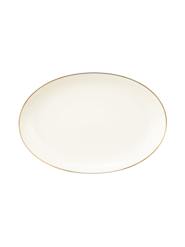 Savona Servierplatte oval 35x24 cm Goldlinie