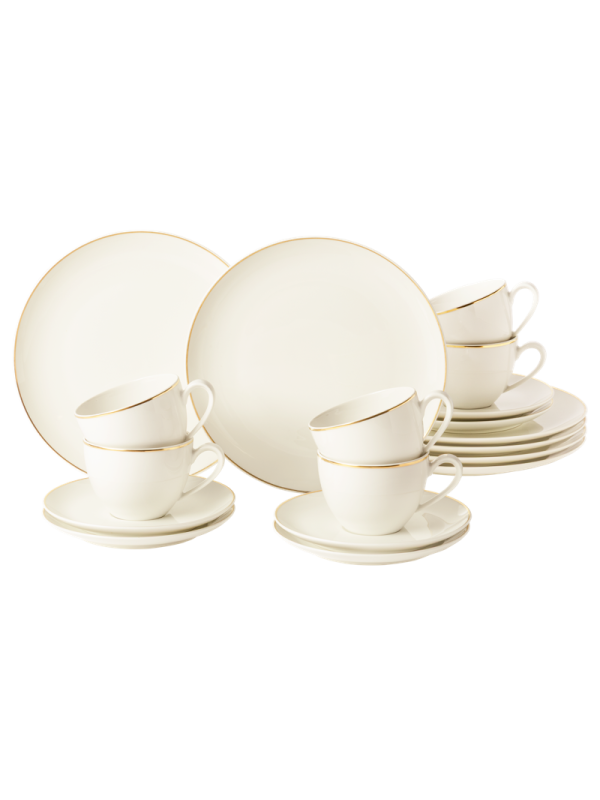 Savona Kaffeeservice 18-teilig  Goldlinie