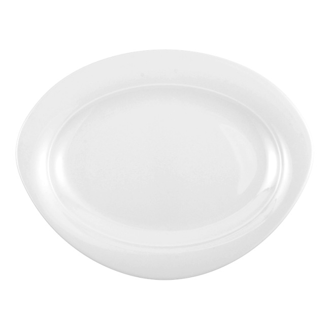 Seltmann Weiden Trio Platte oval 35 cm weiß