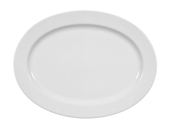 Seltmann Weiden Lukullus Servierplatte oval 31x23 cm weiss
