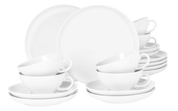 Seltmann Weiden Lido Teeservice 18-teilig A rund weiss AUSLAUF