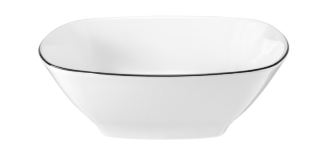 Seltmann Weiden Lido Dessertschale eckig 15 cm Black Line