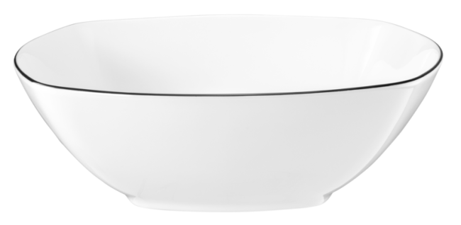 Seltmann Weiden Lido Schüssel eckig 24,5 cm Black Line