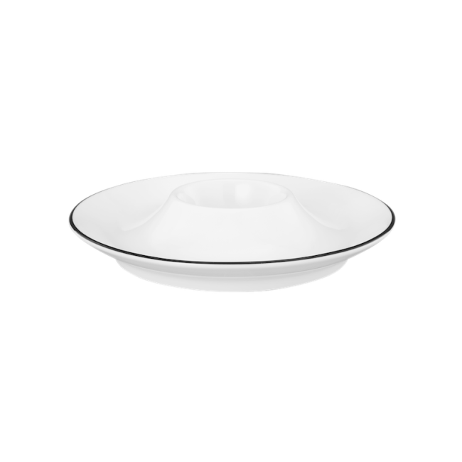 Seltmann Weiden Lido Eierbecher mit Ablage Black Line