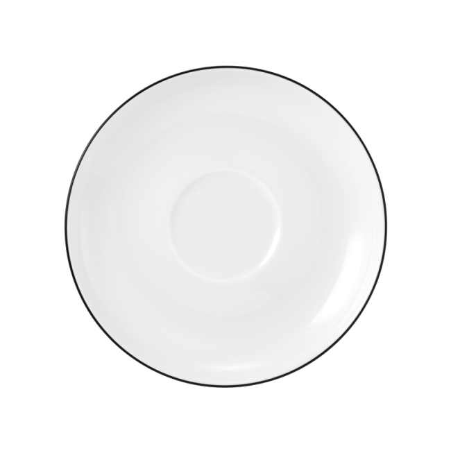 Seltmann Weiden Lido Kombi-Untertasse 14,5 cm Black Line