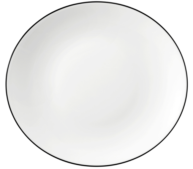 Seltmann Weiden Modern Life Speiseteller oval 29 cm Black Line