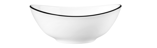 Seltmann Weiden Modern Life Suppenschale oval 16 cm Black Line