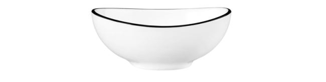 Seltmann Weiden Modern Life Bowl oval 9 cm Black Line