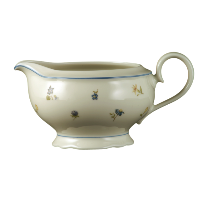 Seltmann Weiden Marie-Luise Sauciere 0,6 l Streublume blauer Rand