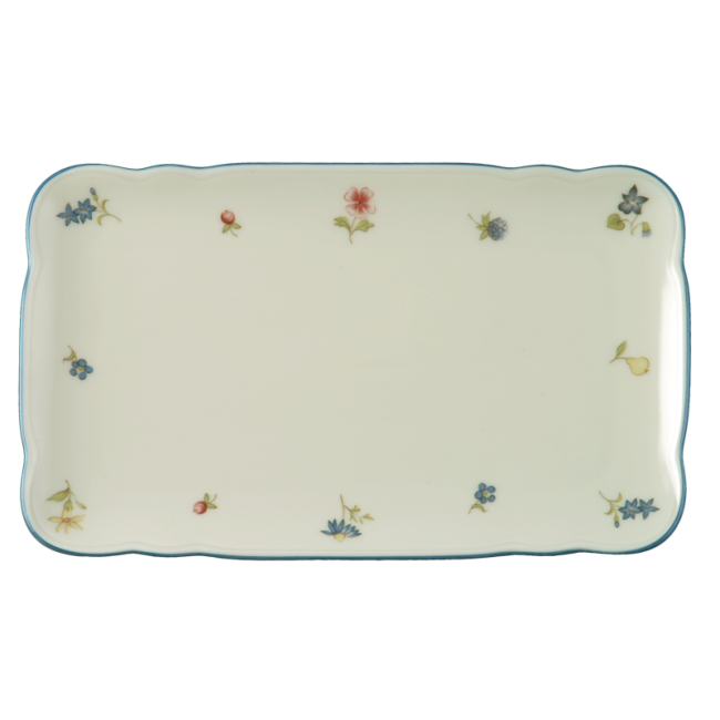 Seltmann Weiden Marie-Luise Butterplatte 20 cm Streublume blauer Rand