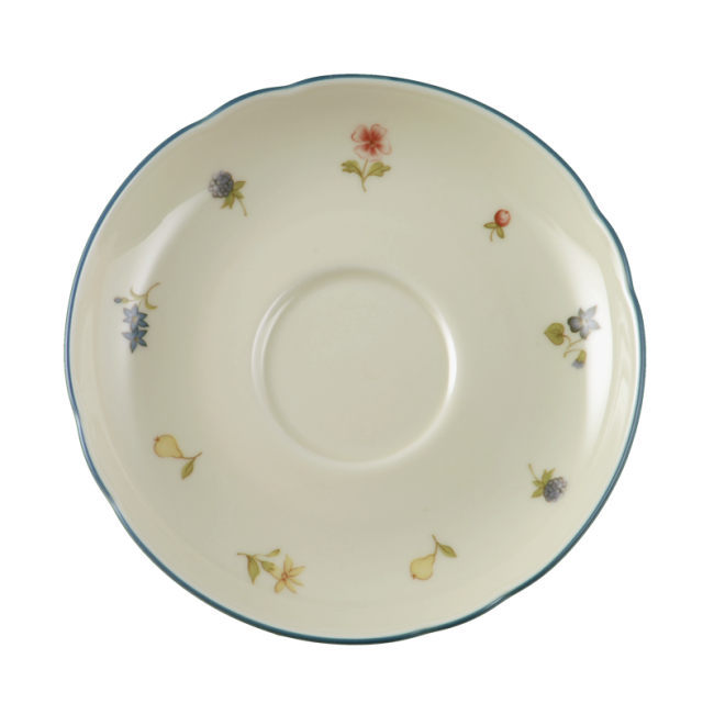 Seltmann Weiden Marie-Luise Kombi-Untertasse 15 cm Streublume blauer Rand