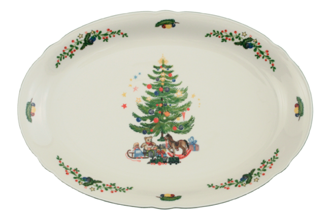 Seltmann Weiden Marie-Luise Platte oval 35 cm Weihnachten