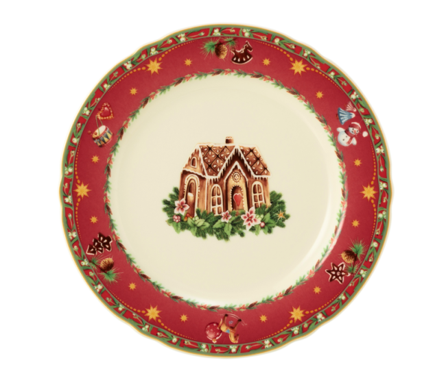 Seltmann Weiden Marie-Luise Frühstücksteller rund 20 cm Weihnachtsnostalgie