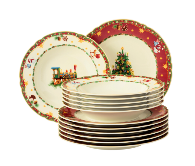 Seltmann Weiden Marie-Luise Tafelservice 12-teilig Weihnachtsnostalgie