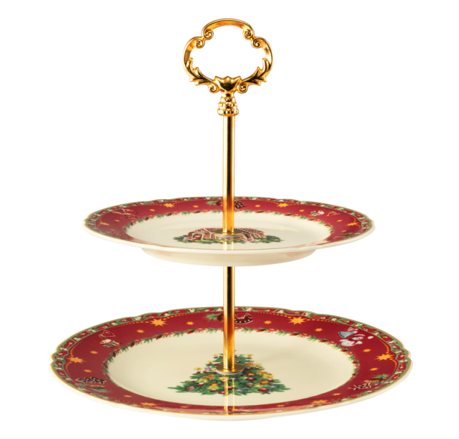 Seltmann Weiden Marie-Luise Etagere 2-teilig Weihnachtsnostalgie