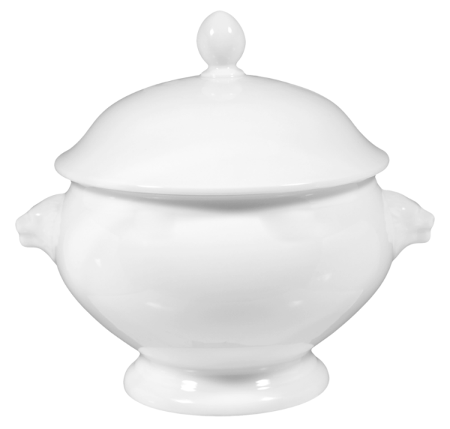 Seltmann Weiden Compact Löwenkopfterrine mit Deckel 3,00 l weiss uni