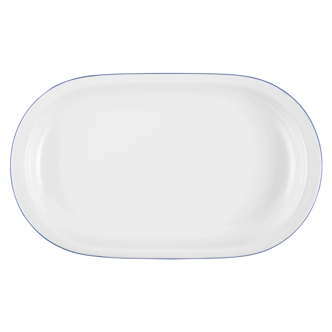 Seltmann Weiden Compact Platte oval 33 cm Blaurand