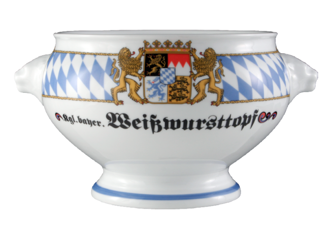 Seltmann Weiden Compact Terrine Löwenkopf ohne Deckel "Weißwursttopf" 2,00 l Bayern