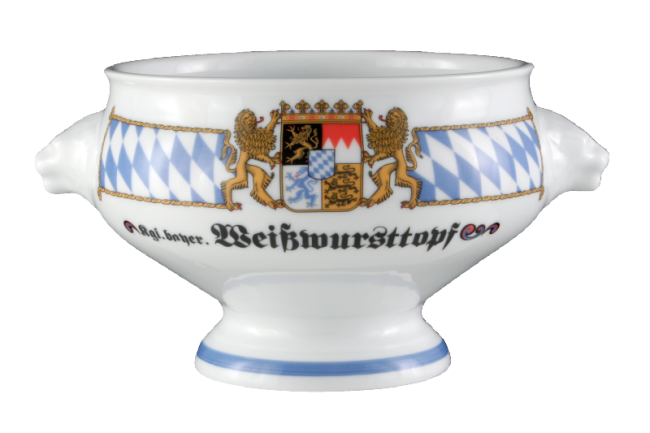 Seltmann Weiden Compact Terrine Löwenkopf ohne Deckel "Weißwursttopf" 1,00 l Bayern