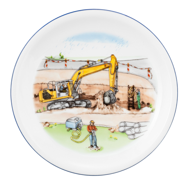 Seltmann Weiden Compact Frühstücksteller rund 19 cm Auf der Baustelle