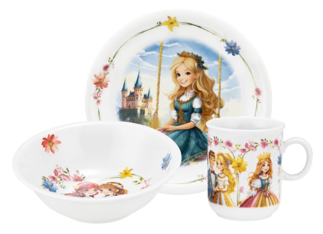 Seltmann Weiden Compact Kinder-Set 3-teilig W Prinzessin