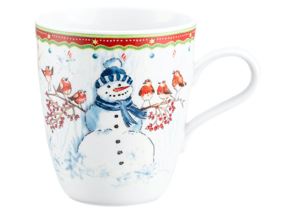 Seltmann Weiden Becher mit Henkel 0,40 l Schneemann
