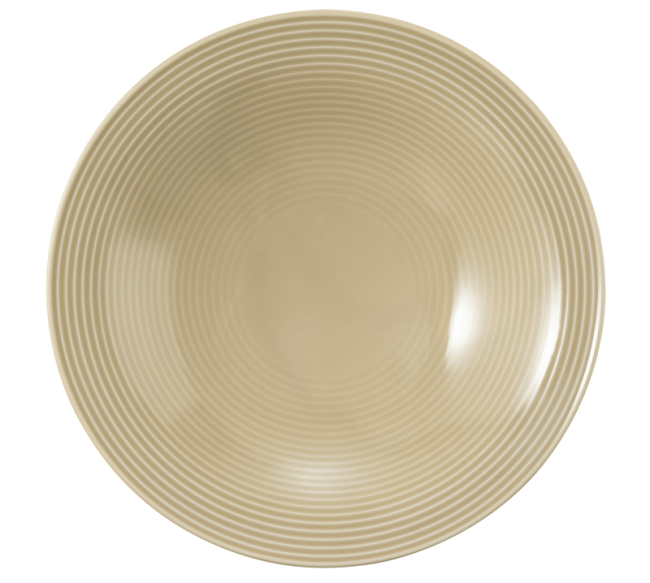Seltmann Weiden Beat Suppenteller rund 22,5 cm Color Glaze Sandbeige