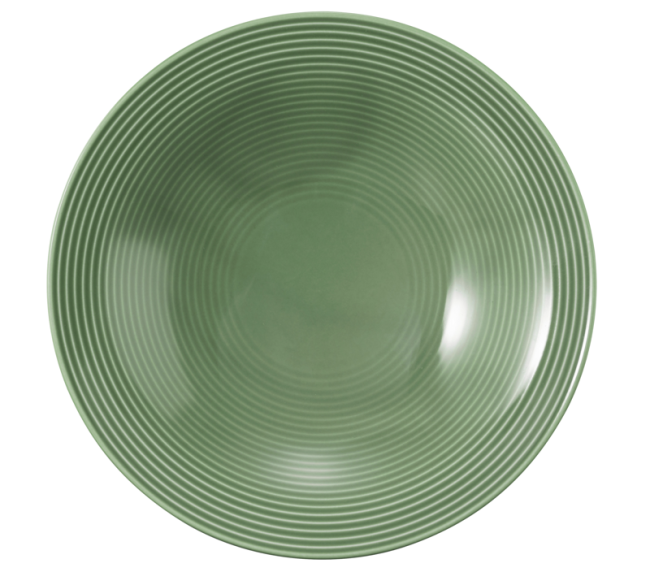 Seltmann Weiden Beat Suppenteller rund 22,5 cm Color Glaze Salbeigrün