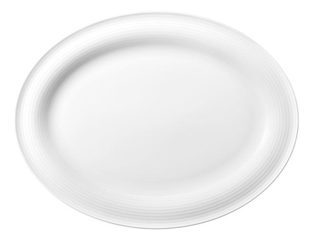 Seltmann Weiden Beat Servierplatte oval 31x24 cm weiß