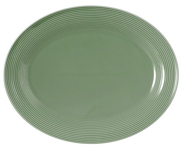 Seltmann Weiden Beat Servierplatte oval 35x28 cm color glaze Salbeigrün