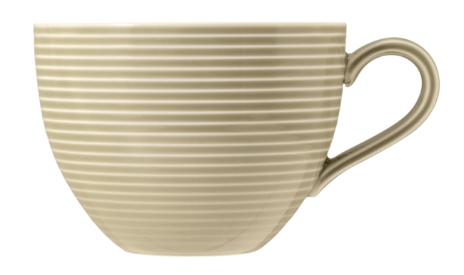 Seltmann Weiden Beat Milchkaffeetasse 0,35 l mit Relief Sandbeige