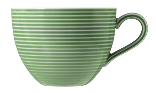 Seltmann Weiden Beat Milchkaffeetasse 0,35 l mit Relief Salbeigrün