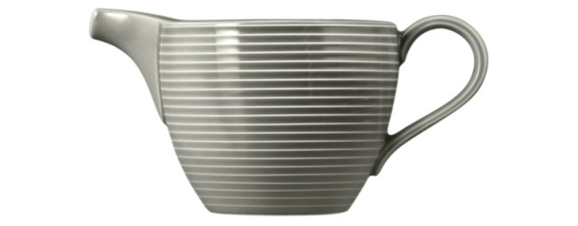 Seltmann Weiden Beat Milchkännchen 0,29 l mit Relief Color Glaze Perlgrau