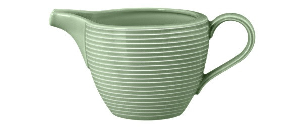Seltmann Weiden Beat Milchkännchen 0,29 l mit Relief Color Glaze Salbeigrün