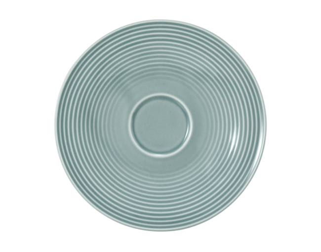Seltmann Weiden Beat Kombi-Untertasse groß 16,5 cm Color Glaze Arktisblau