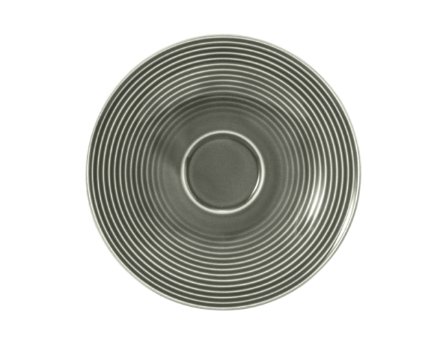Seltmann Weiden Beat Kombi-Untertasse groß 16,5 cm Color Glaze Perlgrau