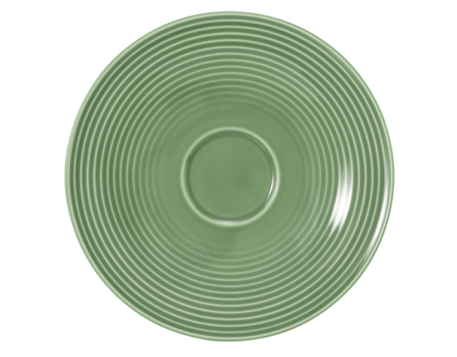 Seltmann Weiden Beat Kombi-Untertasse groß 16,5 cm Color Glaze Salbeigrün