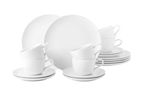 Seltmann Weiden Liberty Kaffeeservice 18-teilig weiß